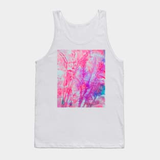 Love Reiki Pink Neon Grasses - Angel Reiki Tank Top